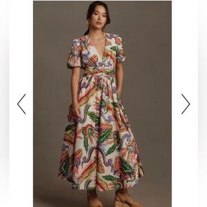 Anthropologie Katrina Midi Dress - Medium Petite